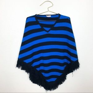 Eunice Stripped Poncho